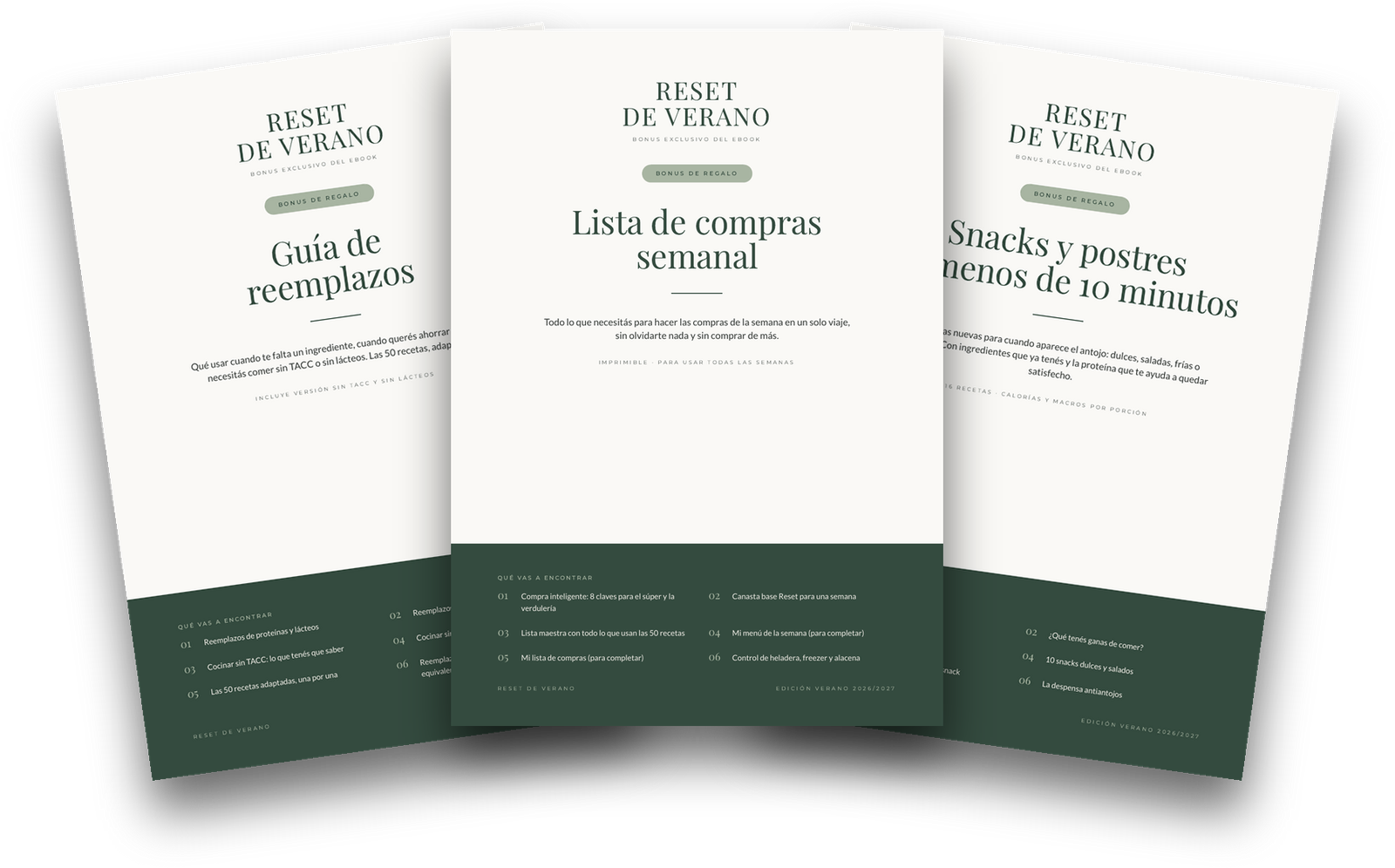 Los 3 bonus nuevos de Reset de Verano