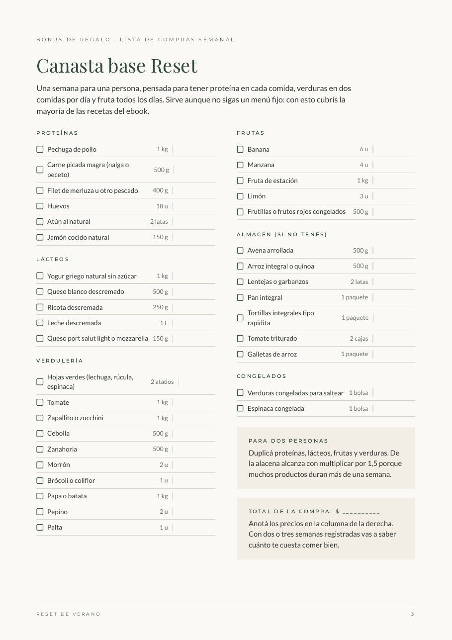 Lista de compras semanal